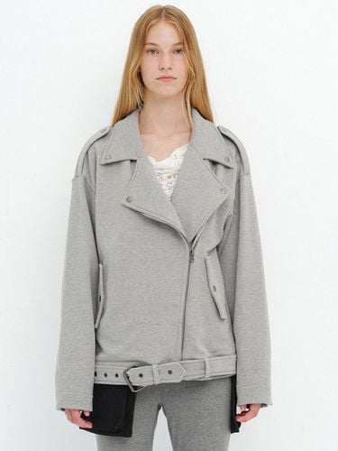 JERSEY RIDER JACKET / GRAY - CERRIC - Modalova