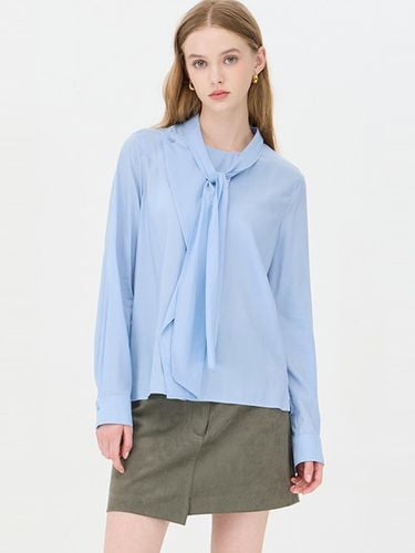 Meloni Tie Blouse_SAWS08441LB - Benetton - Modalova