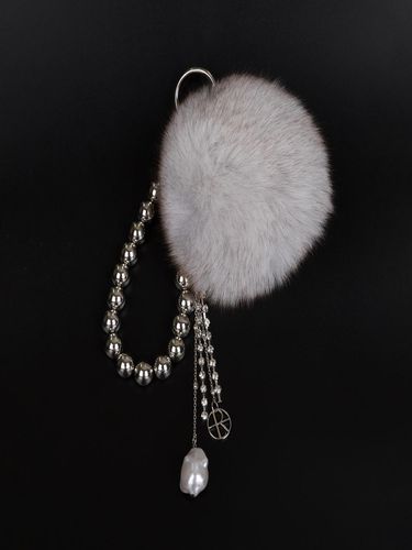 BAROQUE PEARL FUR KEY RING - LUMINOAR - Modalova