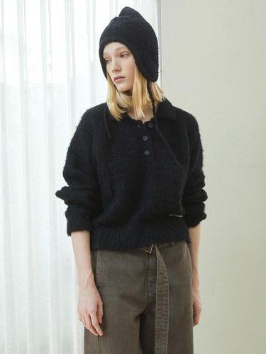 Hairy Button Knit_Black - J.Chung - Modalova