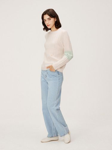 Cable Color Block Pullover_ Sand be - murray allan - Modalova