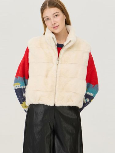 Fur Vest BALE52461IV - Benetton - Modalova