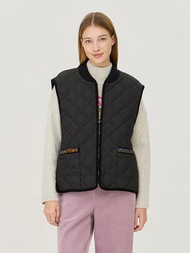 Dog Intarsia Padded Vest_BAPD64461BK - Benetton - Modalova