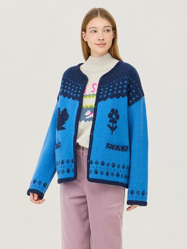 Squirrel Knit Cardigan_BAKC63461BL - Benetton - Modalova