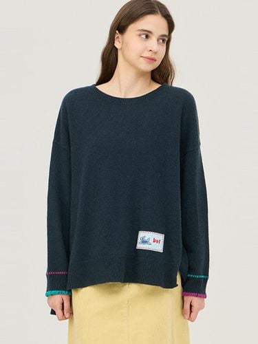 Patch embroidered wool knitwear_BAKP61461NY - Benetton - Modalova