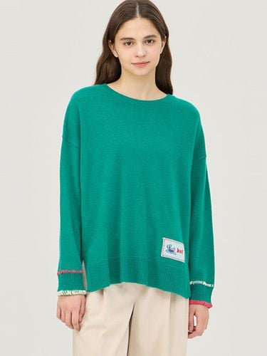 Patch embroidered wool knitwear_BAKP61461GN - Benetton - Modalova