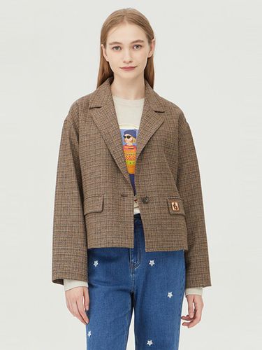 Canon Checkered Jacket_BAJK02341BR - Benetton - Modalova