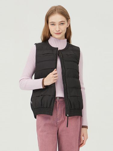 Jacquard down vest jumper_BAPDF4361BK - Benetton - Modalova