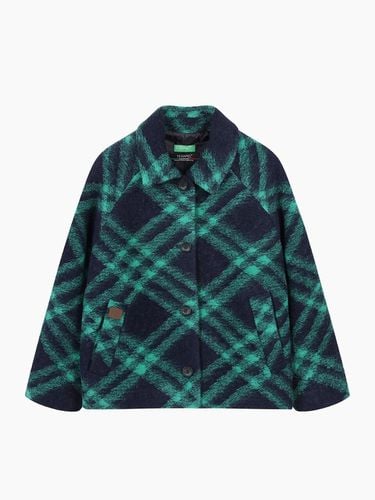 Balkan checkered coat_BACT56461NY - Benetton - Modalova