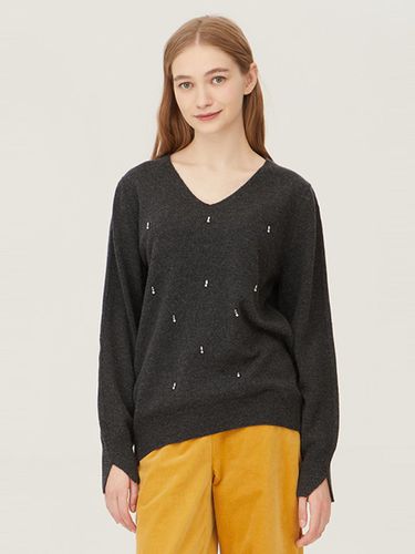 Cashmere Beads Embroidered Knitwear_BAKP60361CC - Benetton - Modalova