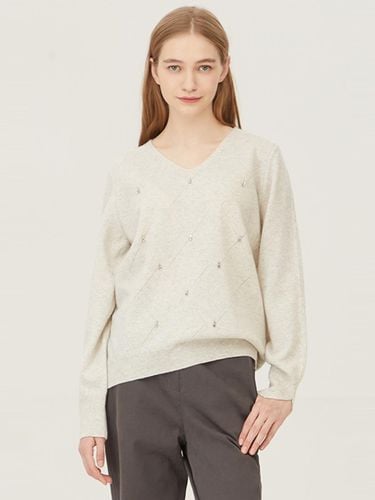 Cashmere Beads Embroidered Knitwear_BAKP60361LG - Benetton - Modalova