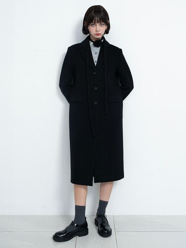 Cashmere 3 Buttons Coat_Black - normniq - Modalova