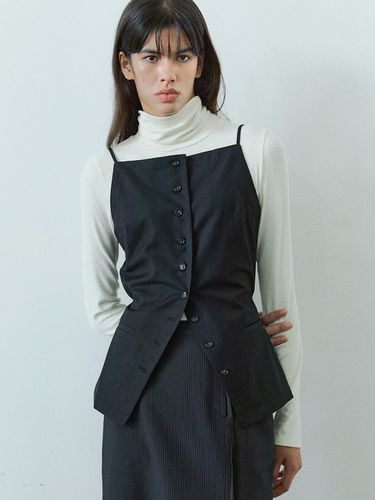 BUTTON DETAILED VEST WITH BELT / - Ihr - Modalova