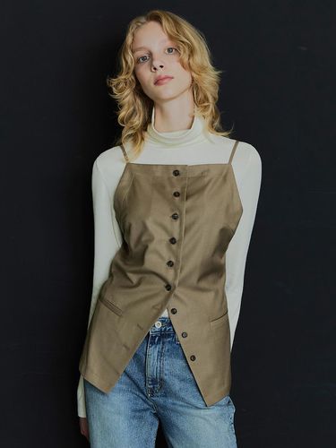 BUTTON DETAILED VEST WITH BELT / - Ihr - Modalova