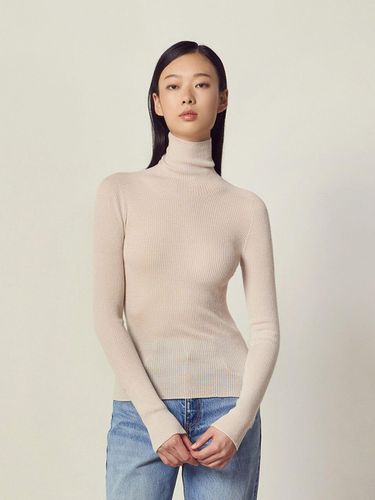 Wholegarment Turtleneck Long Sleeve Knit Top Light - Mare di mari - Modalova