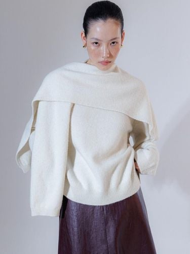 WOOL BLEND MUFFLER SET SWEATER - LUMINOAR - Modalova