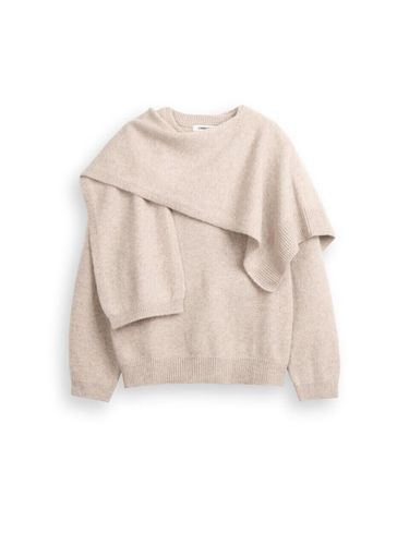 WOOL BLEND MUFFLER SET SWEATER - LUMINOAR - Modalova