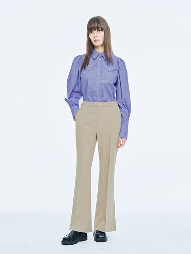 MORGAN SLIT PANTS, TAN BEIGE - PUBLICKA X - Modalova