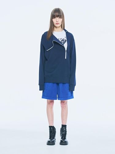 SYDNEY COWLNECK SWEATSHIRT, NAVY (over - fit) - PUBLICKA X - Modalova