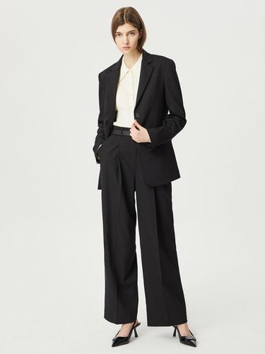 One-tuck wide-fit tailored pants NAES2-WPL030450 - comgen - Modalova