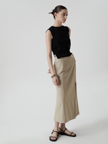 Asymmetric Pleated Wrap Skirt NAEU4 - WQS060_150 - comgen - Modalova