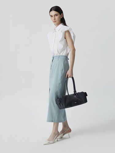 Linen front slit skirt NAEU5 WQS480_730 - comgen - Modalova