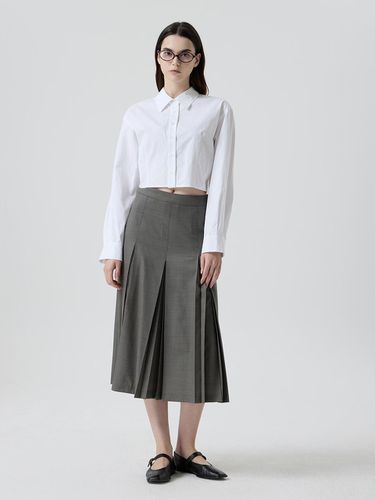 A line pleated skirt NAEF7 WQS310_280 - comgen - Modalova