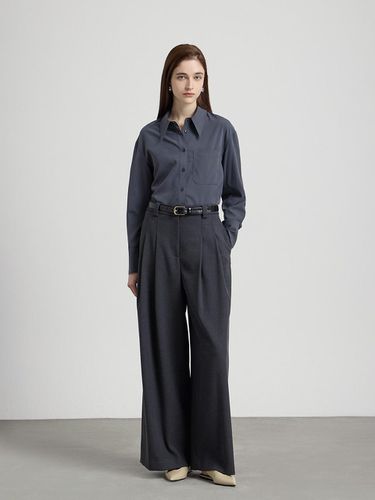 Two tuck wide pants NAEW0 WPL050_460 - comgen - Modalova