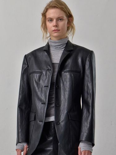 ZELDA JACKET, BLACK LEATHER - PUBLICKA X - Modalova