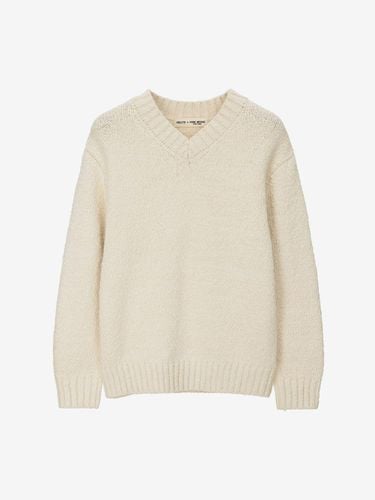 UNI][Hoyte] Slubsar V-neck Oversized-Fit Knitwear - MIND BRIDGE women - Modalova