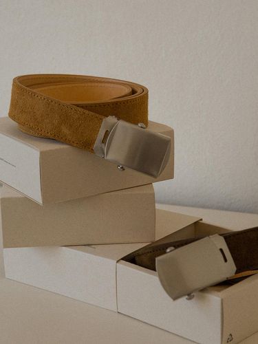 SUEDE LEATHER BELT_3COLORS - SAGEMENT - Modalova