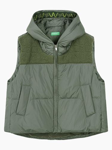 Gerald Knit Contrast Down Vest_BAPD61461KA - Benetton - Modalova