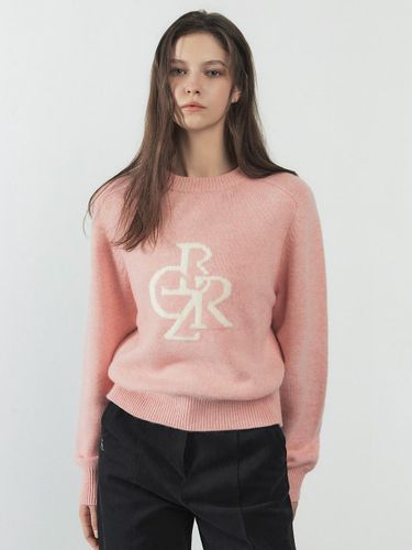 Merino Wool Symbol Logo Pullover Knit [PINK] - CITYBREEZE - Modalova