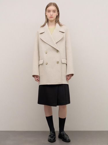 Wide Collar Double Handmade Coat_AWHCTO41140 - SISTINA - Modalova