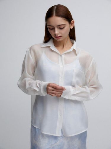 ALIENAR shimmer white shirt - ALIENAR - Modalova