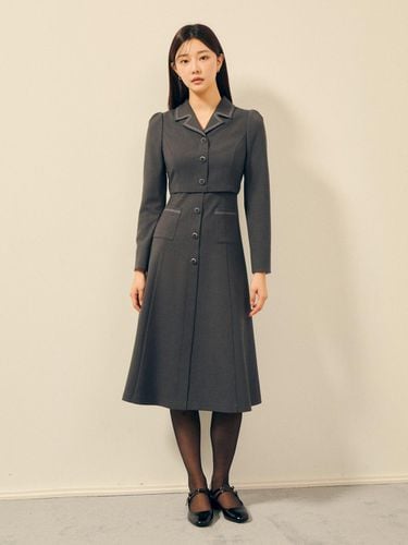 Stitch Jacket Flare dress GPAM0OP931 - JJ JIGOTT - Modalova