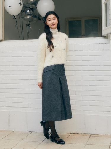 Chain decorated inverted pleated skirt GPCP0SK921 - JJ JIGOTT - Modalova