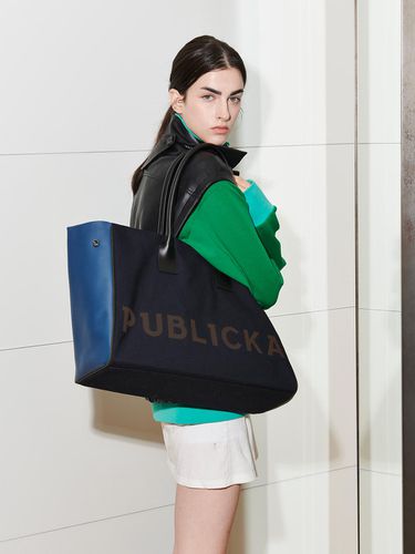 UNISEX] BIG SHOPPER BAG, NAVY - PUBLICKA X - Modalova