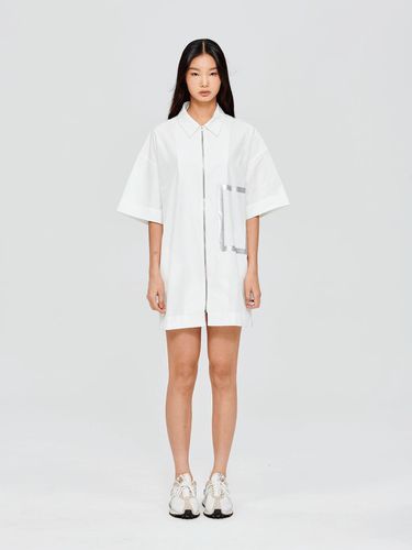 Edith Zip-Up Long Shirt EDITH ZIPUP LONG SHIRT, WH - PUBLICKA X - Modalova