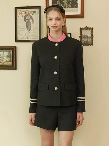 BK SAILOR LINE TWEED JACKET - ILLUSTRIS ILLUSION - Modalova