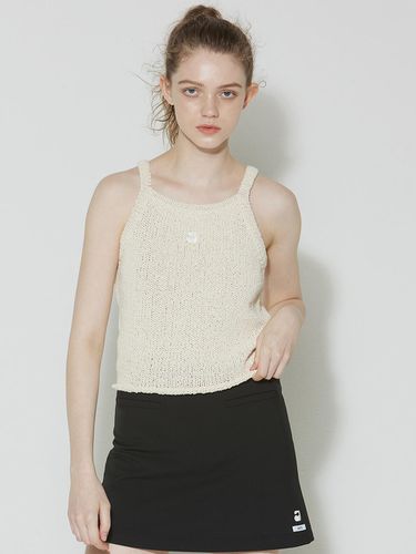 Piping line knit top_light beige - adit - Modalova