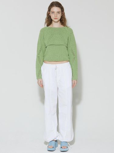 Cropped warmer cadigan_green - adit - Modalova