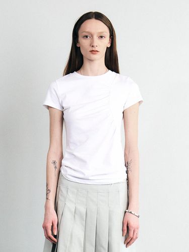 SHIRRING SHORT SLEEVE TOP (WHITE) - SEALOT - Modalova