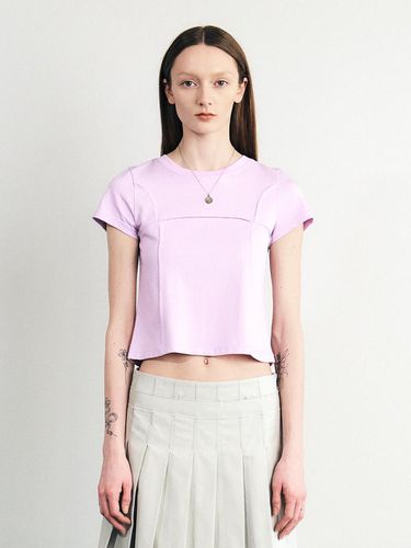 SIGNATURE RAW CUT CROPPED SHORT SLEEVE TOP - SEALOT - Modalova