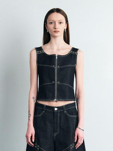 WAY TRANSFORM DENIM VEST (BLACK) - SEALOT - Modalova