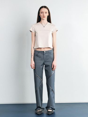 SLASHED RAW CUT COTTON PANTS () - SEALOT - Modalova