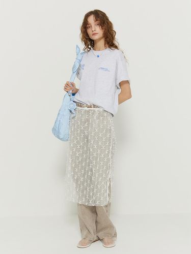 Ribbon see through skirt_Off-White - adit - Modalova