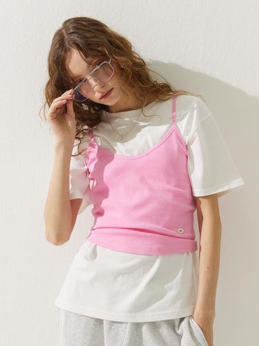 V-neck daily top_pink - adit - Modalova