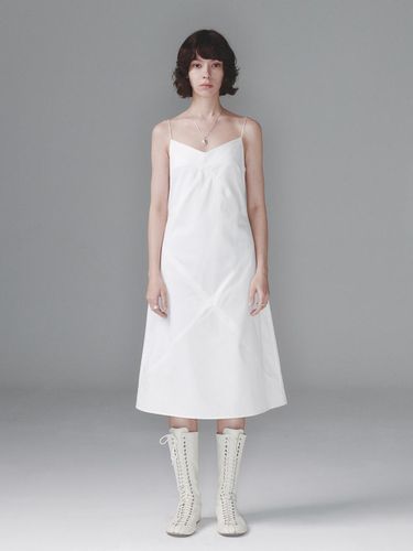 STITCHED MIDI DRESS (WHITE) - SEALOT - Modalova