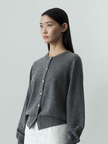 Cashmere Blend Holgament Cardigan - LE MERITO - Modalova